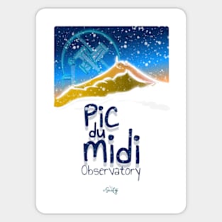 Pic du midi observatory Sticker